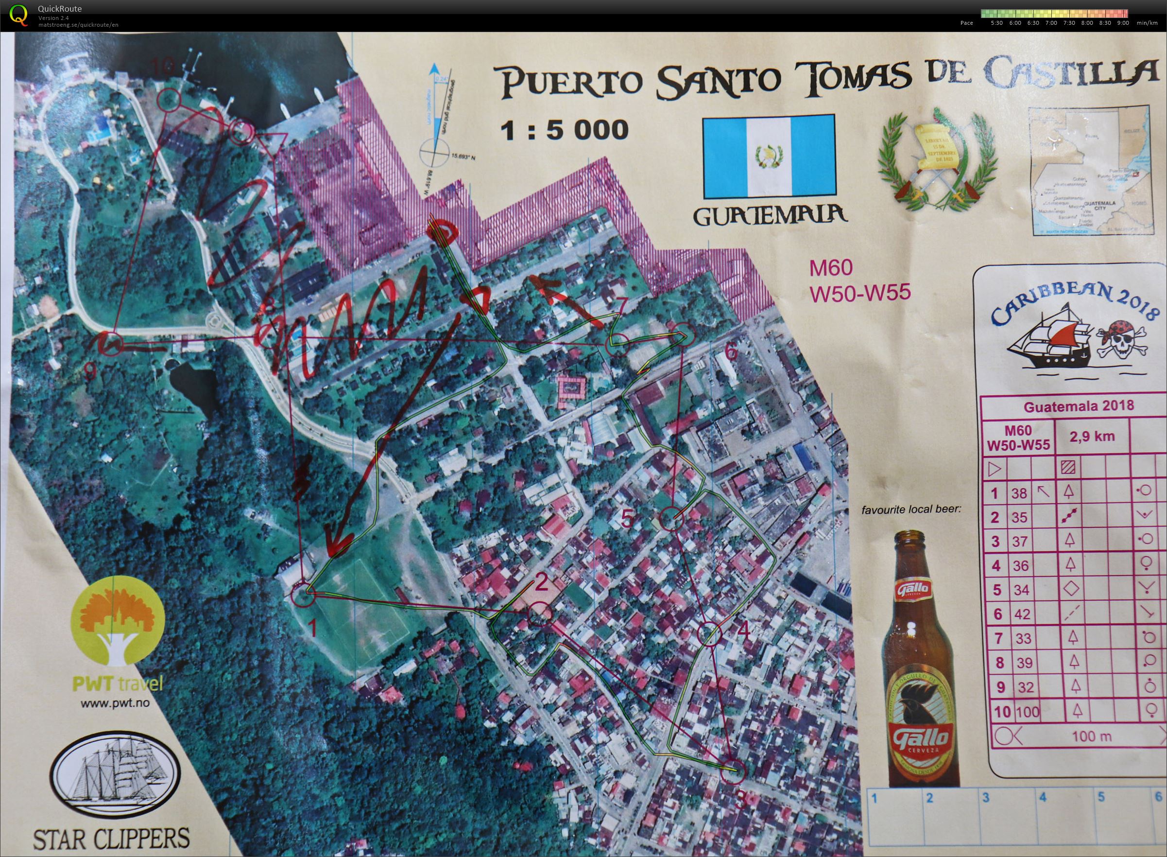 Guatemala google maps orienteering (30.11.2018)