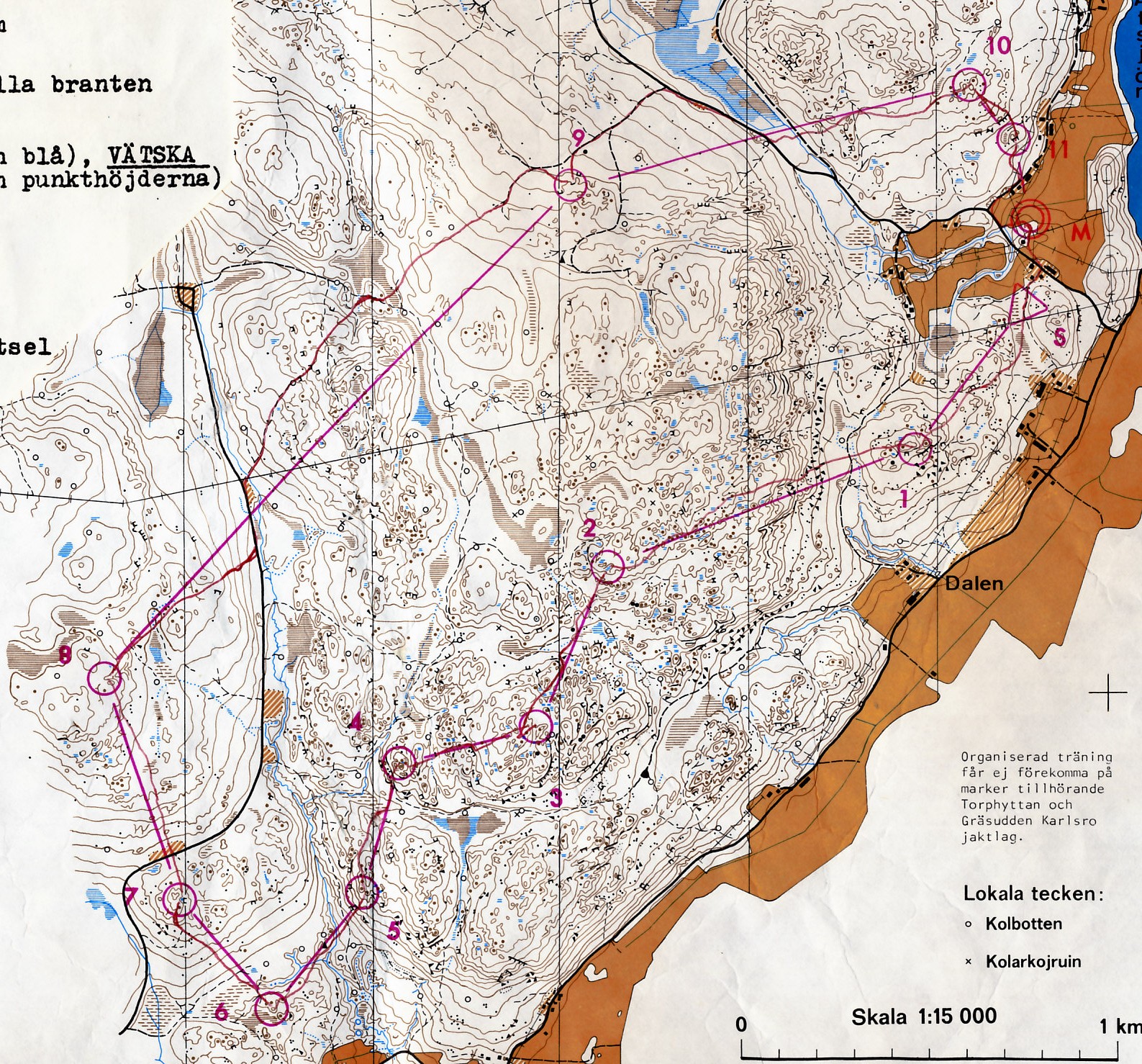 jr landskamp stafett Lindesberg (26/08/1977)