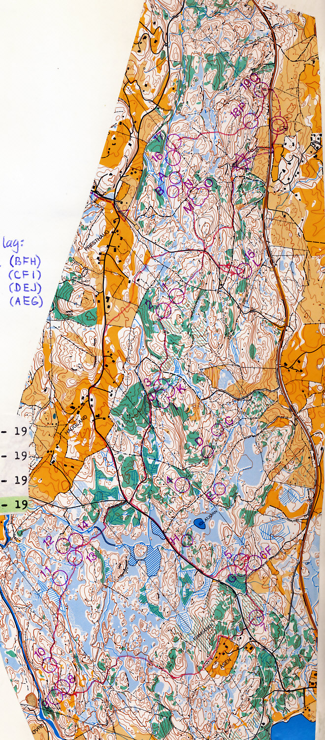 NM stafett Stord (13/09/1982)