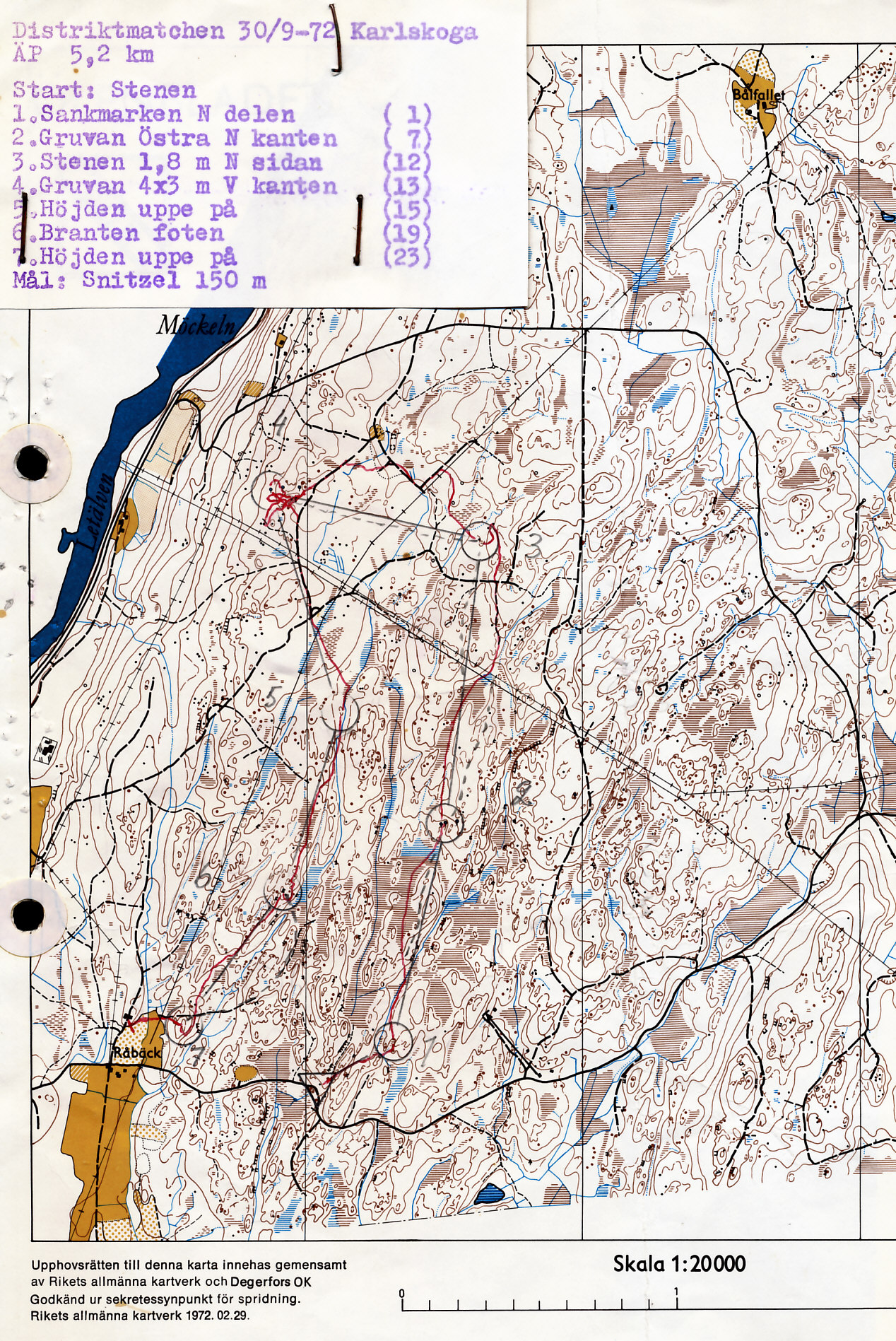 Distrikstsmatch Karlskoga (21-09-1972)