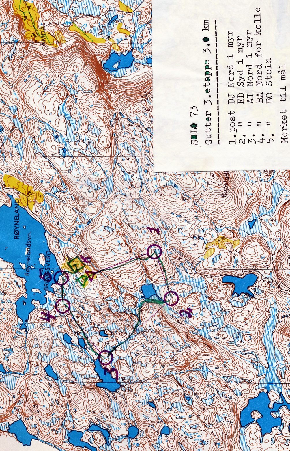 Solostafetten, Torridal (1973-06-24)