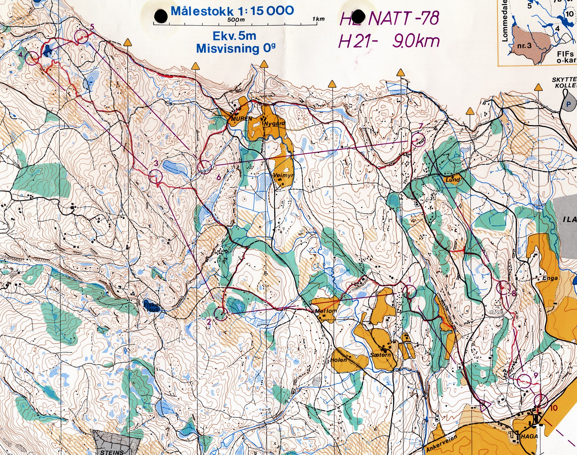 Hovedløp natt, Fossum (01/10/1978)