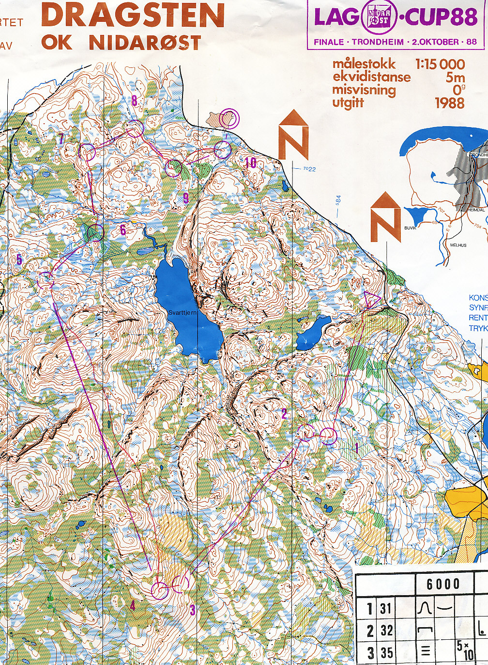 O-cup finale Trondheim (1987-10-12)